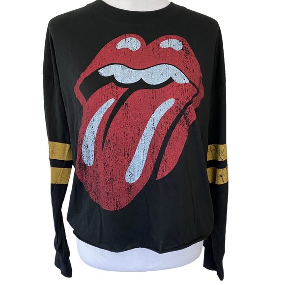 Rolling stones black fitted graphic tee s/m main image 1